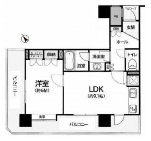 藤和シティホームズ御茶の水 1階 間取り図