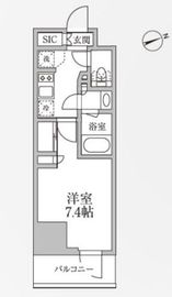 レジディア新御徒町2 505 間取り図