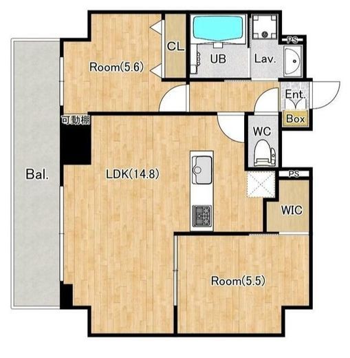 （仮称）エクスフォート西日暮里 201 間取り図