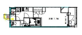 レジディア新御徒町2 507 間取り図