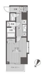 レジディア蒲田 1010 間取り図