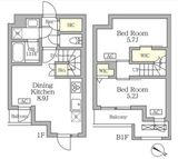 アジールコート三宿テラス 109 間取り図