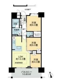 レーベンリヴァーレ浅草エヴァープライド 7階 間取り図