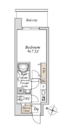 板橋本町ステーションレジデンス 4階 間取り図