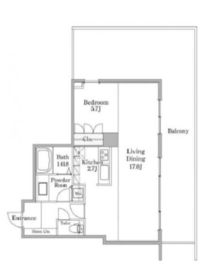 ザ・パークレックス南麻布 602 間取り図