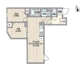 HJクラウンⅠ 302 間取り図