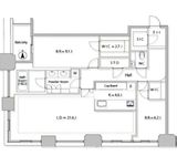 青山パークタワー 17階 間取り図