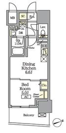 テラス北千住 1003 間取り図
