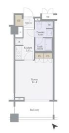 シティインデックス三田伊皿子坂 3階 間取り図