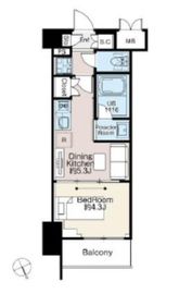 ベルファース西早稲田 604 間取り図
