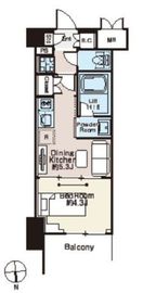 ベルファース西早稲田 504 間取り図