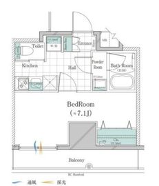 ガリシア大塚サウス 8階 間取り図