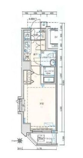 バージュアル新御徒町 7階 間取り図