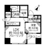 パークリュクス銀座8丁目mono 9階 間取り図