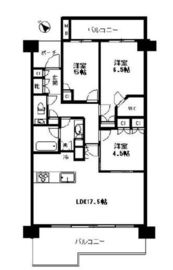 桜上水ガーデンズ 12階 間取り図