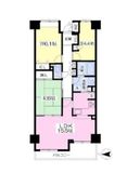 ニューシティ東戸塚パークハウス南の街 2階 間取り図