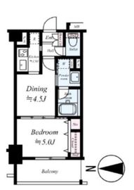 日神デュオステージ三ツ沢公園 4階 間取り図