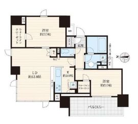 クレヴィア錦糸公園 13階 間取り図