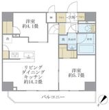 アジールコート町屋 1101 間取り図