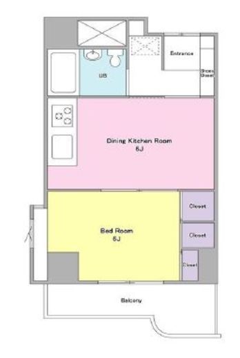 ヴィラ・ハーモニー目黒川 202 間取り図