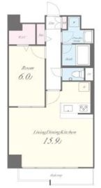 N residence SUMIYOSHI (エヌレジデンススミヨシ) 501 間取り図