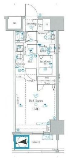 グランシアタワー亀戸 12階 間取り図