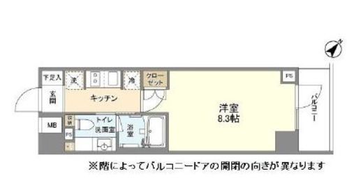 YSレジデンス代田橋 404 間取り図