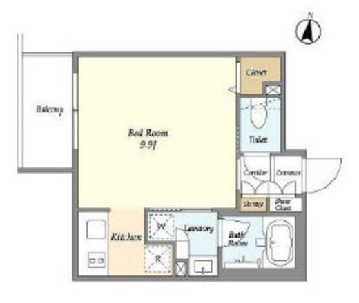 La Douceur赤羽 (ラドゥセール赤羽) 205 間取り図
