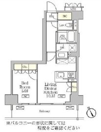 リーフシティ市川ザ・レジデンス 302 間取り図