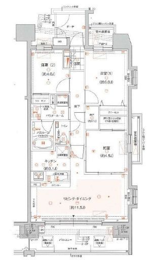 ガーラ・レジデンス川崎南幸町 9階 間取り図