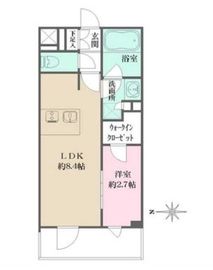 La Perla JiyugaokaⅡ (ラペルラ自由が丘Ⅱ) 206 間取り図
