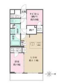 La Perla JiyugaokaⅡ (ラペルラ自由が丘Ⅱ) 302 間取り図