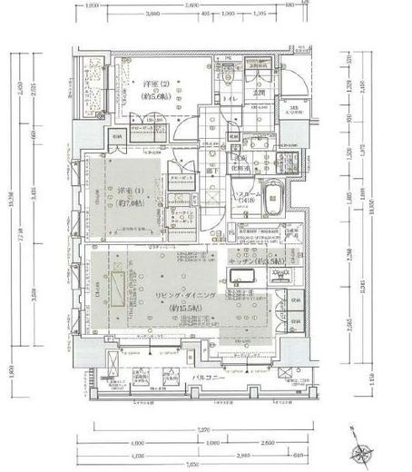 アトラス麻布十番 9階 間取り図