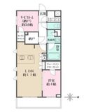 La Perla JiyugaokaⅡ (ラペルラ自由が丘Ⅱ) 104 間取り図