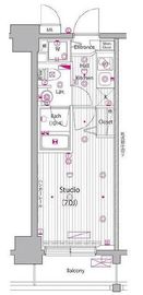 グランド・ガーラ桜木町駅前 7階 間取り図