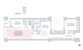 ラ・トゥール目白御留山 B502 間取り図