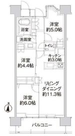 パークホームズ亀有ガーデンズコート 2階 間取り図