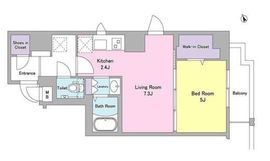 コヌ ブリーズ蒲田 301 間取り図