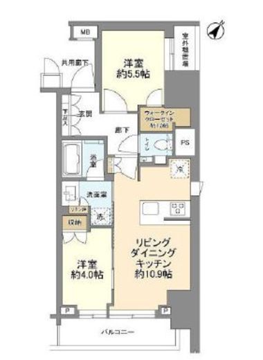 ザ・パークワンズ日本橋人形町 3階 間取り図