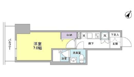 ジェイフラッツ初台 302 間取り図