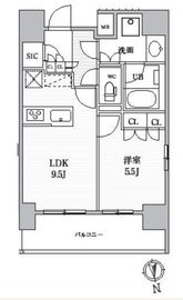 シーズンフラッツ上野稲荷町 603 間取り図