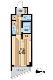 ドゥーエ西大島 407 間取り図