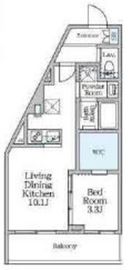 ルフォンリヴェント杉並永福 201 間取り図
