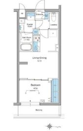 ルフォンリヴェント杉並永福 205 間取り図