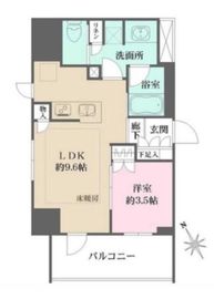 アウラ立川曙町 2階 間取り図