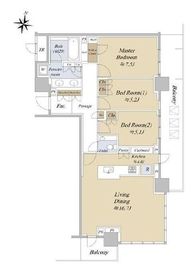 パークタワー西新宿 38階 間取り図