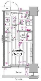 ガーラ・プレシャス川崎 6階 間取り図