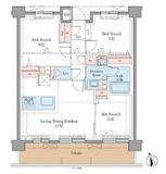 LUXENA+PAWS藤沢 104 間取り図