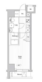 エル・グランジュテ新宿 10階 間取り図