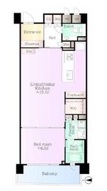 小田急コアロード六本木フロンテ 2階 間取り図